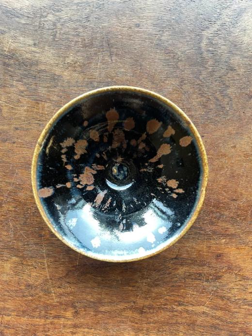 褐斑黑釉斗笠碗，顺丰包邮 商品图0