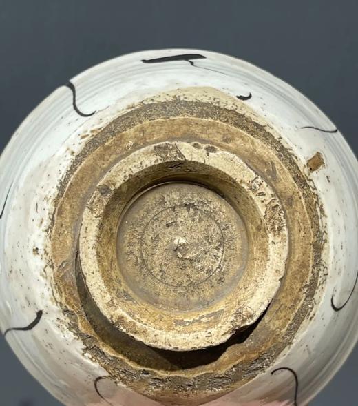 磁州窑白釉黑彩茶碗，顺丰包邮 商品图11