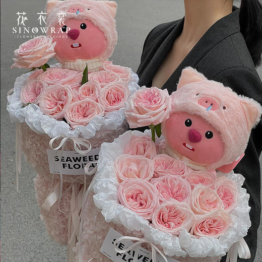 网红 小海狸 --毛绒抱抱桶-- 羊羔绒 商品图3