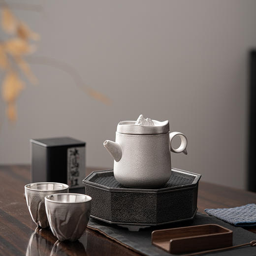 金山银山系列-内外鎏银（杯&壶） 商品图1