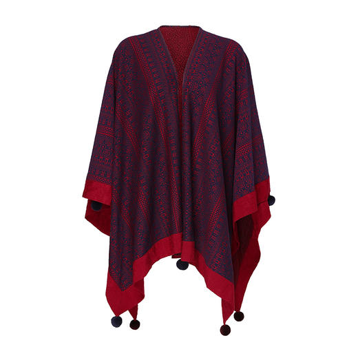 【线下热销款】赋丹朱拼接披肩 | 现货加急发 商品图4