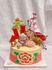 寿星婆婆  花开富贵中式贺寿/祝寿 #富贵牡丹 #梅花寓意五福长寿 忌廉蛋糕（默认自提，收费配送请联系客服） 商品缩略图0