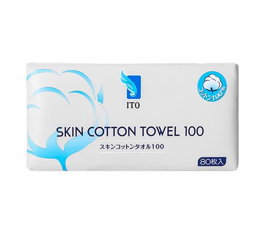 ito 全棉亲肤洁面柔巾80抽 商品图0