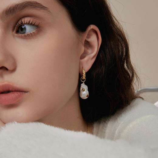 ARSIS｜纯真年代系列 油画巴洛克耳坠 商品图3