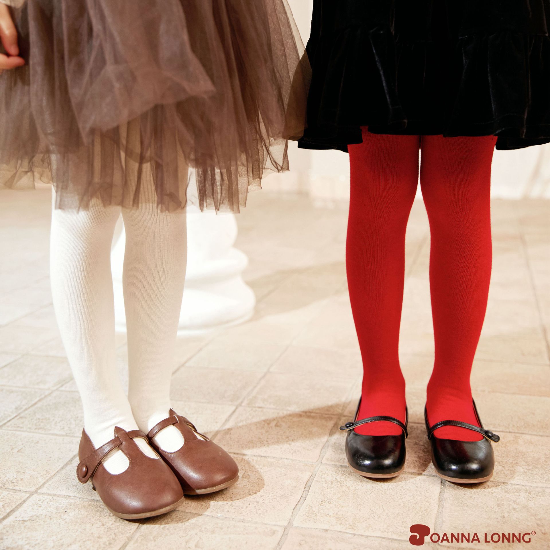 JOANNALONNG Kid's 无骨手缝平纹宝宝连裤袜