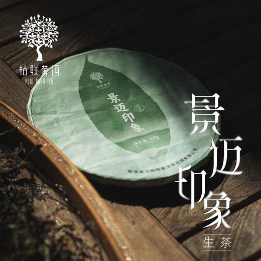 柏联普洱 茶叶 2023景迈印象 生茶 优选 古籽晒青茶 饼茶 紧压茶200g 商品图2