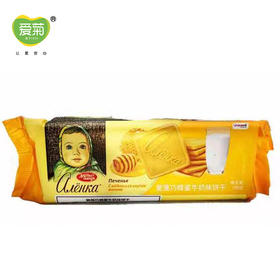 俄罗斯进口爱莲巧蜂蜜牛奶味饼干190g