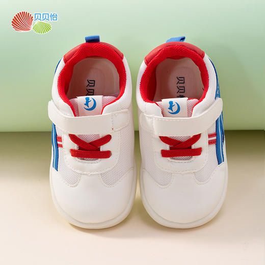 贝贝怡童鞋男女童软底包头学步鞋春秋新款网面透气防滑宝宝鞋233X477 商品图7