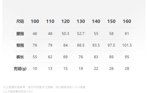 jnby  23年冬款  羽绒长裤  1NAE13010 商品图1