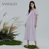 【新品】桑罗桑蚕丝丝棉睡裙方领蕾丝镂空睡衣外穿家居服度假裙03363199 商品缩略图1