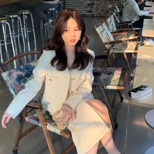 金蘑菇菇【白茶香香子】轻松时髦小香风外套上衣/短裤 半身裙套装 商品图0