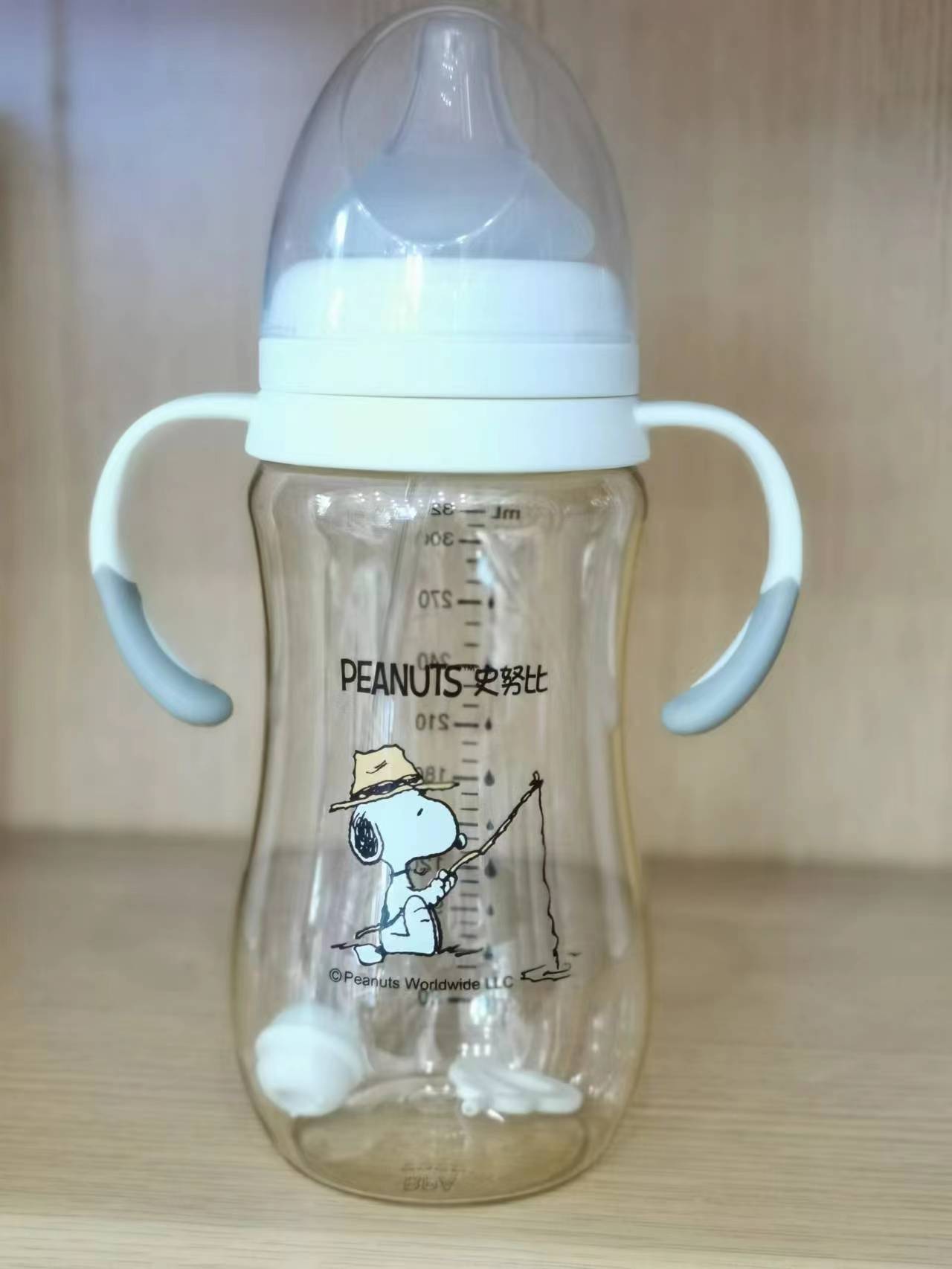 史努比ppsu宽口葫芦型奶瓶-320ml