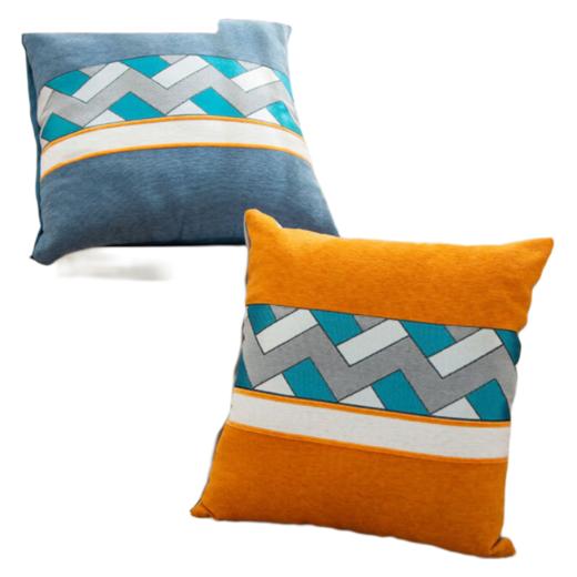 恒源祥（HYX）礼业TDK1003-3多功能办公室休闲靠垫（黄） 靠垫-兰 50*50cm 商品图1