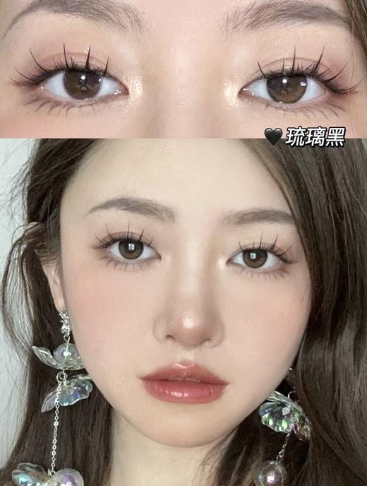 olens日抛 琉璃棕/黑  glowy 14.2mm 一盒10p  日抛无售后！！ 商品图3