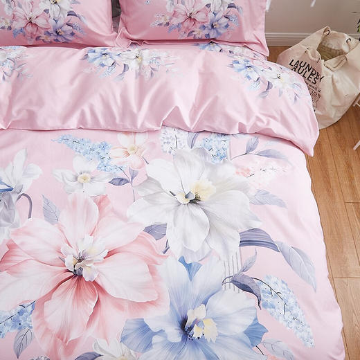 恒源祥（HYX） 恒源祥礼业TBK2037缤纷花影全棉活性四件套 缤纷花影 200*230cm 商品图9