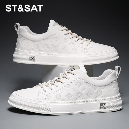 星期六男士柔软字母压纹休闲鞋SS23122001 商品图0