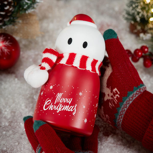 共禾京品欢乐圣诞雪人保温杯316不锈钢内胆送礼礼盒 商品图5