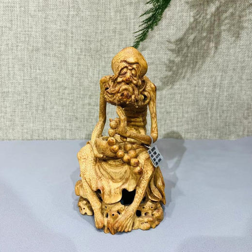 瘦骨罗汉（持珠）°竹根雕0291Y08 商品图0