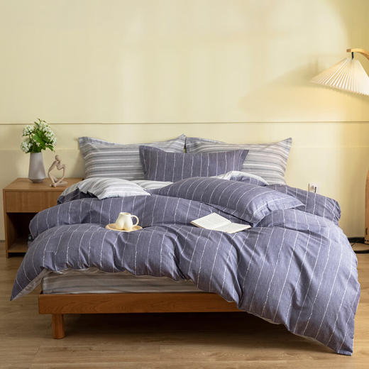 無印优品全棉斜纹四件套 异度空间     MUJI-TJ23-79 商品图0