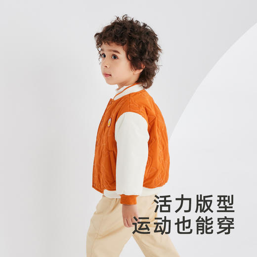 英氏童装学院风三防棒球服夹棉保暖长袖男童外套 商品图4