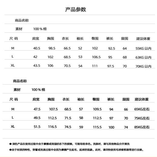 【三层纱家居服】全棉加厚三层纱家居服秋冬保暖情侣多层纱厚款居家服 商品图4