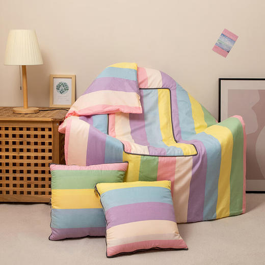 無印亲肤棉抱枕被 MUJI-XJ22-02 商品图0