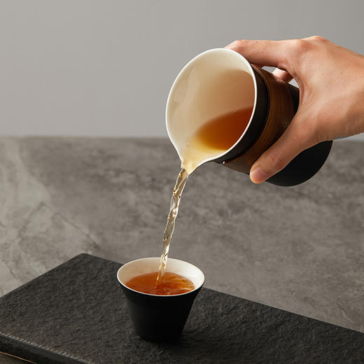 【鸣盏功夫茶具十件套】家用简约轻奢高档陶瓷茶壶茶杯公道杯礼盒套装 商品图3