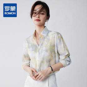 【精美印花】罗蒙四季款女式长袖衬衫舒适精致百搭休闲商务衬衫女