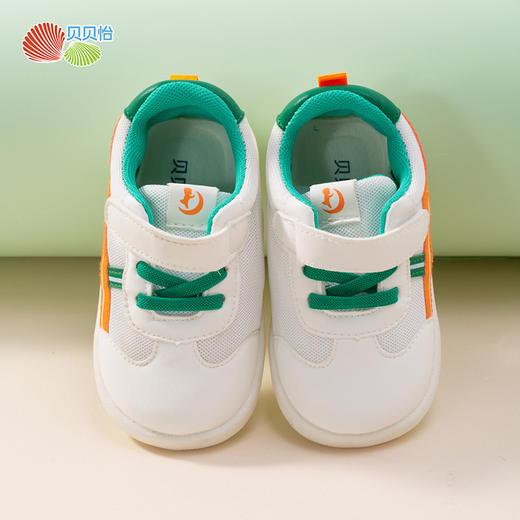 贝贝怡童鞋男女童软底包头学步鞋春秋新款网面透气防滑宝宝鞋233X477 商品图6