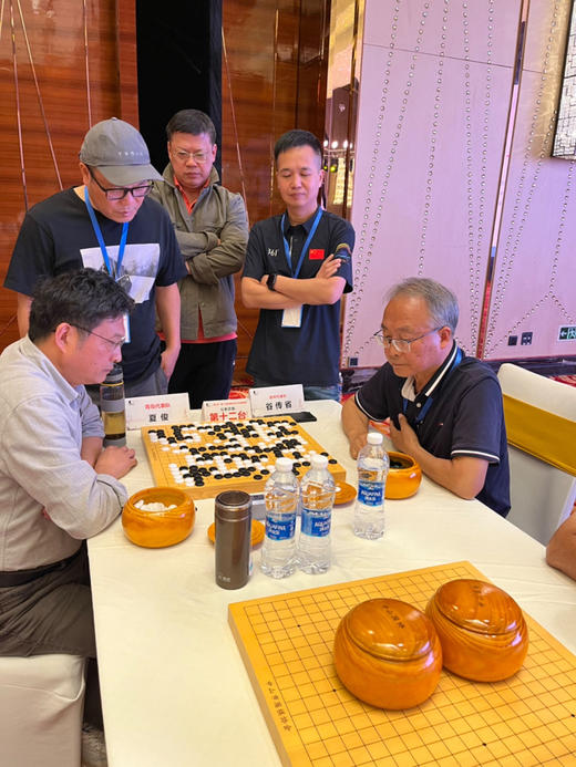 比赛套装批发价：3厘米厚新榧实木棋盘+云字牌B中5号云子+独木松木罐 商品图2