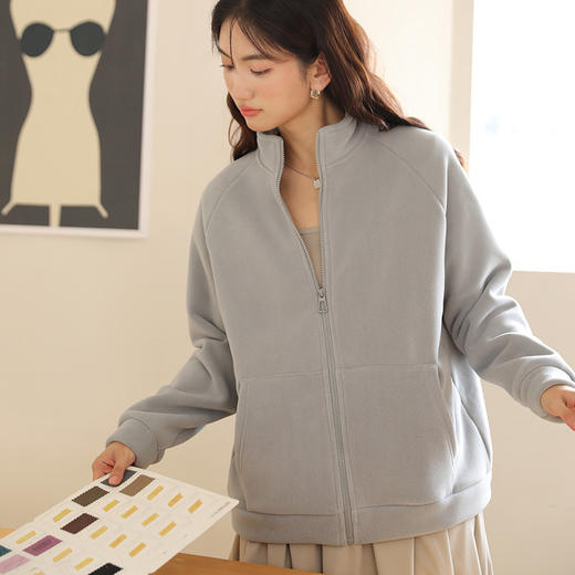 【摩登法则 摇粒绒外套】多个颜色 搭配不同风格 摇粒绒材质 柔软亲肤 商品图7