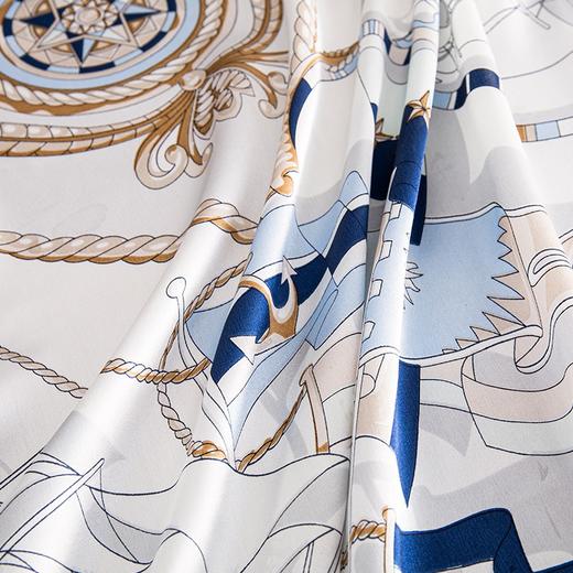 恒源祥（HYX） 恒源祥礼业HYXSJ1005真丝方巾航海家 110*110 商品图3