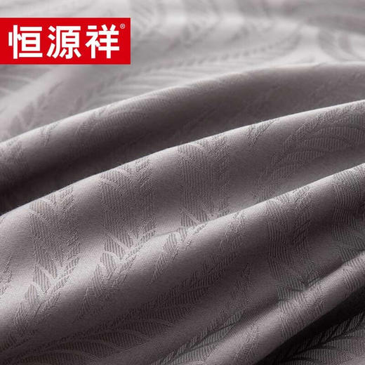 恒源祥礼业TBK3018烟雨星云100支全棉提花四件套  1.8m（被套：220*240cm） 商品图3
