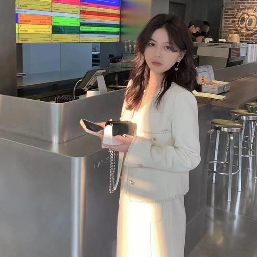 金蘑菇菇【白茶香香子】轻松时髦小香风外套上衣/短裤 半身裙套装 商品图4