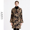 LIZZY2023秋冬新款英伦风格优雅简约H摆型提花面料双排扣大衣2961 商品缩略图0