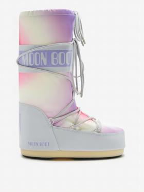 Moon Boot - Mb Icon Tie Dye - Glacier Grey - 女士 - 雪地靴 - 冰川灰