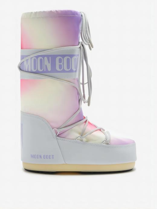 Moon Boot - Mb Icon Tie Dye - Glacier Grey - 女士 - 雪地靴 - 冰川灰 商品图0