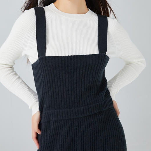 东黎 • 小山羊绒女士秋冬休闲背带气质显瘦连衣裙 3415 商品图3