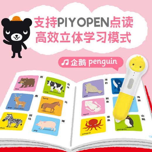 【点读版】小黑熊双语单词大书：全3册（精） 商品图5