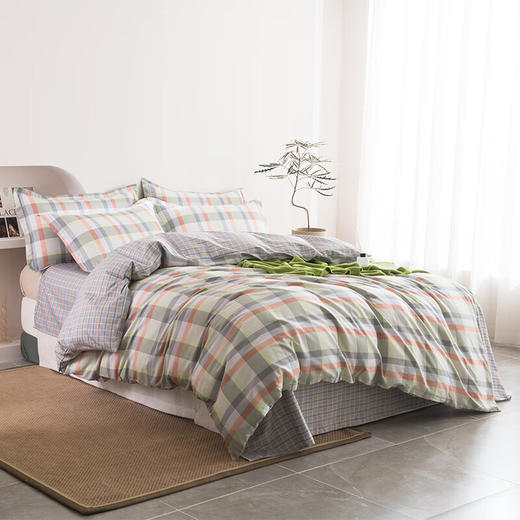 無印全棉印花四件套 动感方块 MUJI-TJ23-71 商品图0