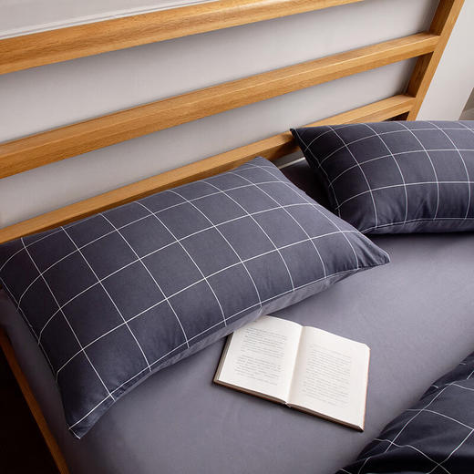 無印亲肤水洗棉四件套星光条纹      MUJI-TJ22-61 商品图2