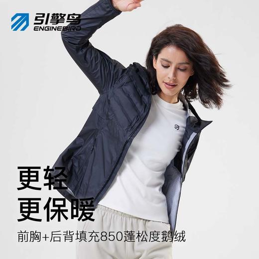 引擎鸟振金铠甲羽绒冲锋衣男女保暖防水防风 商品图3