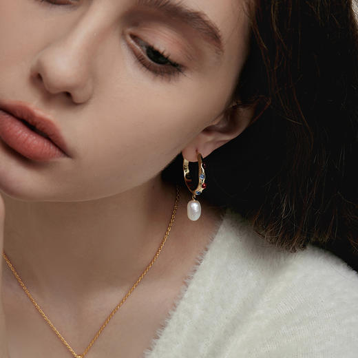 ARSIS｜纯真年代系列 油画复古耳圈 商品图3