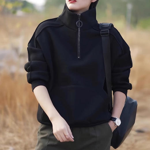 裁缝学苑AS140高领卫衣纸样女装上衣半拉链立领做衣服打版样板 商品图5