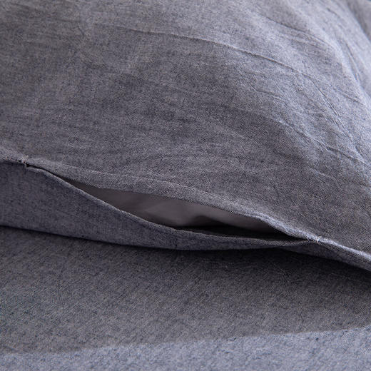 無印水洗全棉四件套 休闲人生   MUJI-TJ23-18 蓝色 200*230cm 商品图3