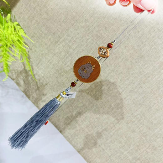 招财猫°老山檀精品车挂（可调节） 商品图0