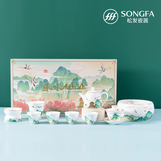 13头乐水仙山茶具套装 商品图0