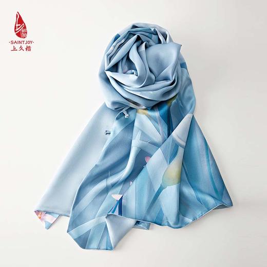 SAINTJOY/上久楷真丝披肩 女式真丝披肩  忆花间曲 PJS23003 商品图9
