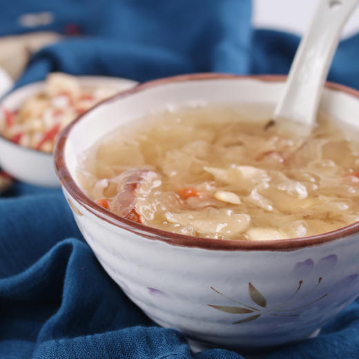 免洗免泡发的即吃即煮小甜汤 百合杏仁银耳羹75g/包*3 商品图2