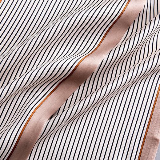 恒源祥（HYX） 恒源祥礼业HYXSJ1008真丝双层领巾韩版条纹 15*150 商品图5